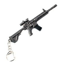 Custom oem logo gun shape gift zinc alloy keychain